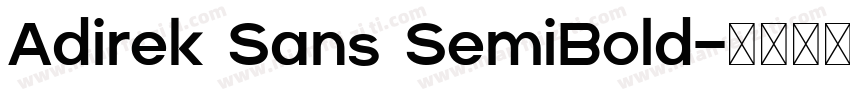 Adirek Sans SemiBold字体转换